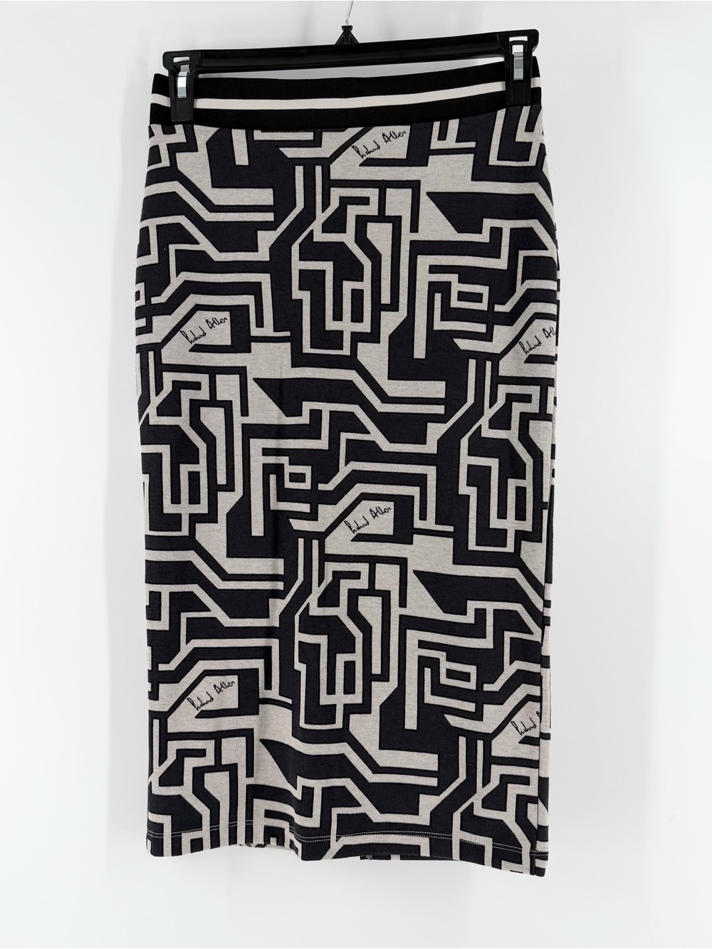Richard Allan x H&M Jacquard Knit Midi Skirt Small Corporate Chic Quiet Luxury